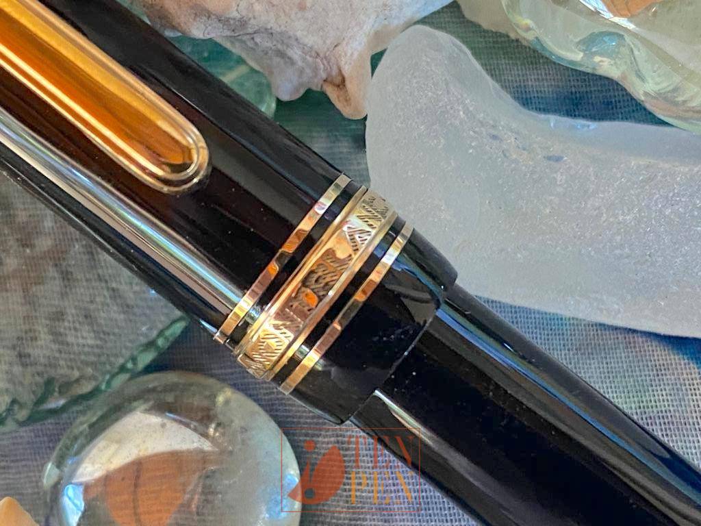 MONTBLANC 144 BLACK CELLULOID 1950 S OBB NIB Tenpen By Letizia Iacopini